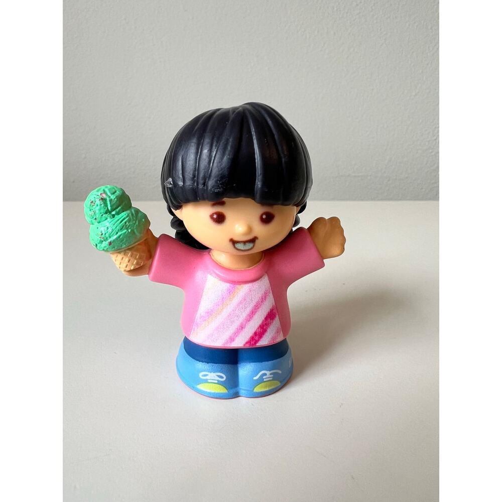 Fisher-Price Ice Cream Truck Girl Black Hair Holding Cone Mattel 2018
